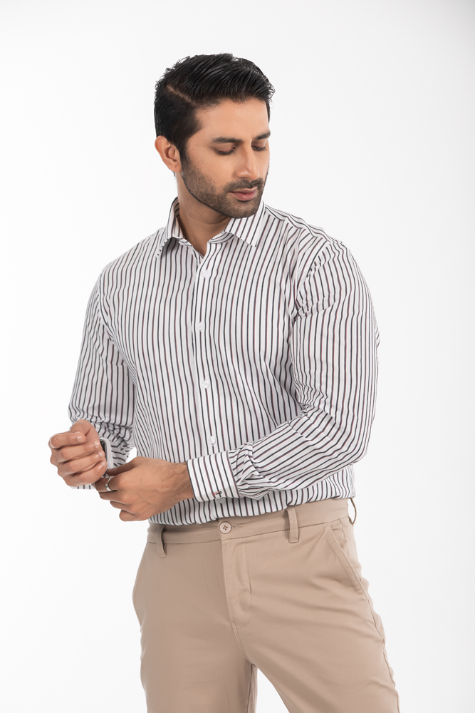 Men's Slim Fit Long Sleeve No Button Down Shirt