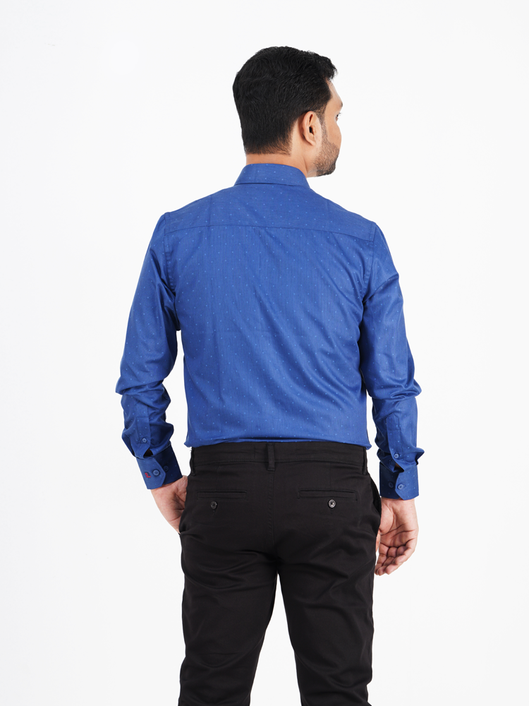 Men's Long-Sleeve Slim-fit Non-Stretch Cotton Shirt