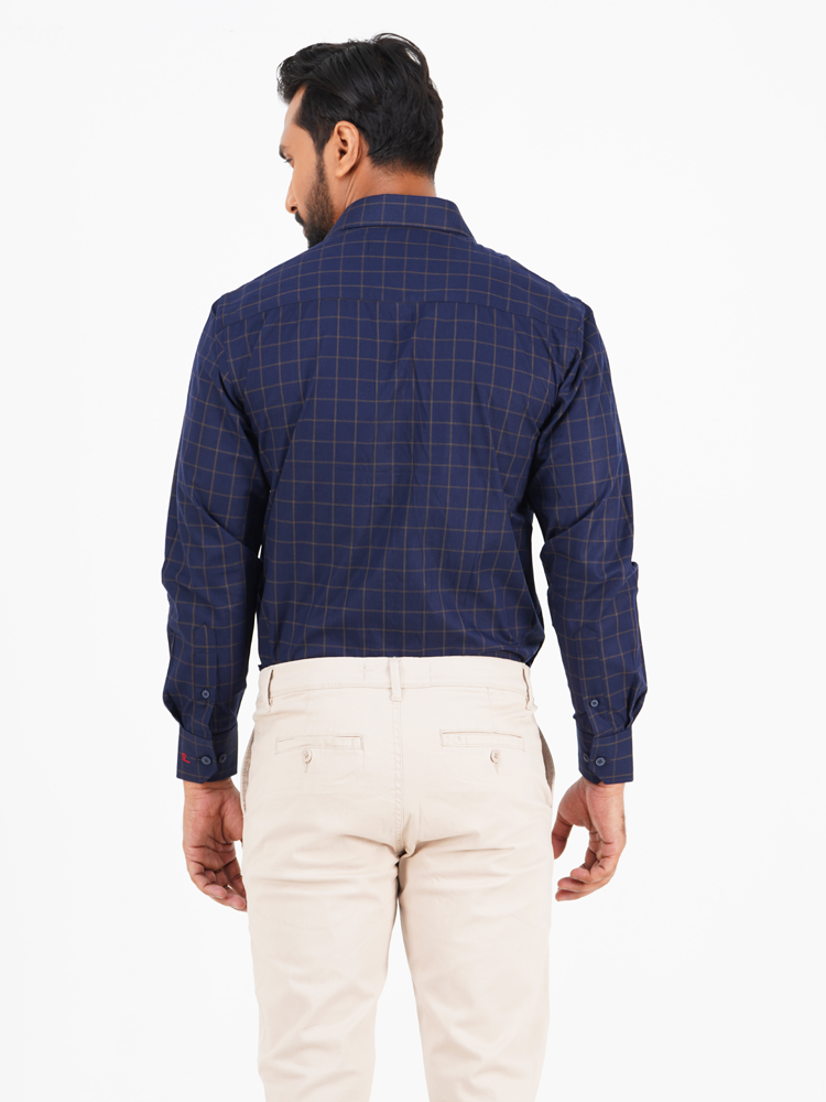 Men's Regular-Fit Long-Sleeve Cotton Shirt