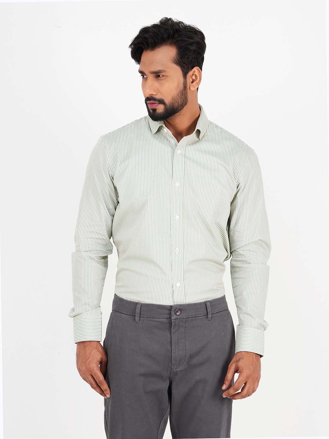 Men's Slim Fit Long Sleeve Official Shirt