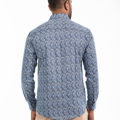 Men's Rooftop Long Sleeve Floral Print Shirt for Men