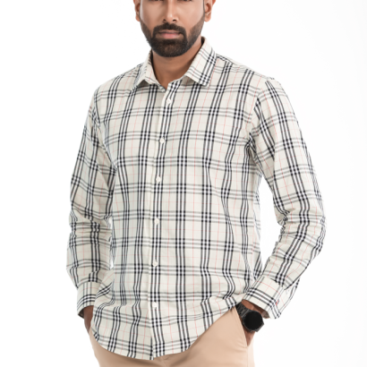 Men's Classic Long Sleeve Slim-Fit Shirt