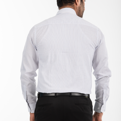 Men's Classic Fit Cotton Double Stripes Shirt (Premium)