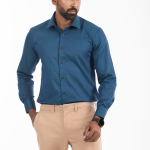 Men's Long-Sleeve Regular-fit Non-Stretch Cotton Shirt