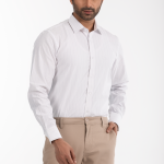 Men's Classic Fit Cotton Stripe Long Sleeve Shirt (Premium)