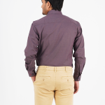 Men's Regular Fit Long Sleeve Check Box Formal Shirt (Premium)