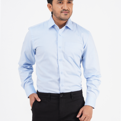 Men's Regular-Fit Long-Sleeve Formal Cotton Shirt