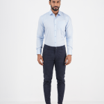 Men's Long-Sleeve Single Pocket Slim-Fit Shirt (Premium)