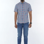 Men's Cotton Short Sleeve Button Down Casual Shirt