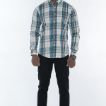 Men's Long Sleeve Shirt Multi Gingham Slim-Fit Shirt