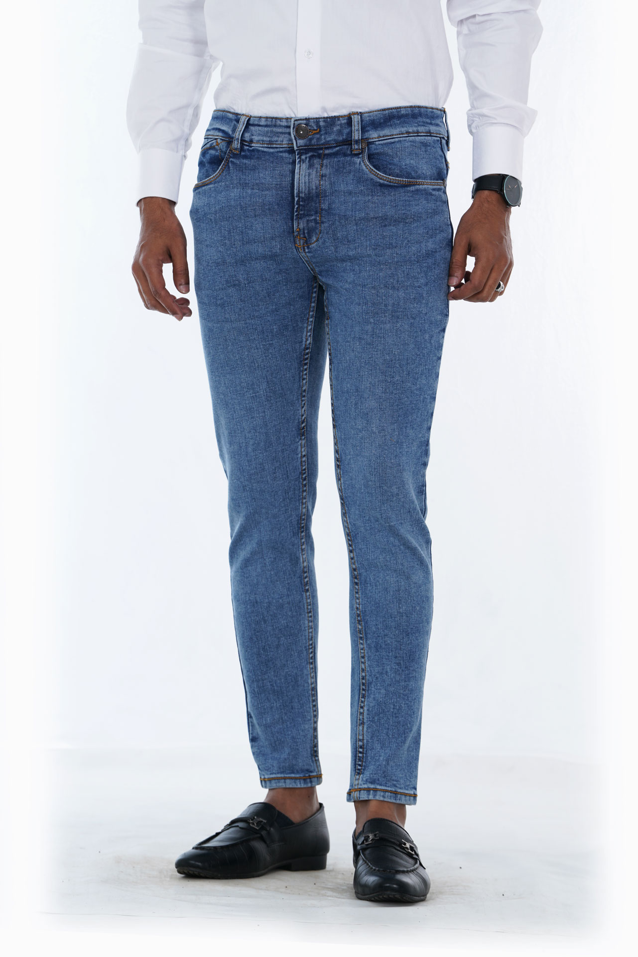 Redrover Men's Modern Slim Fit Denim Pant