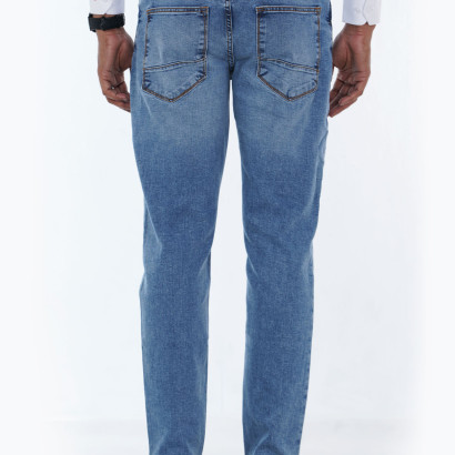 Mens Classic Slim Fit Relaxed Denim Jeans