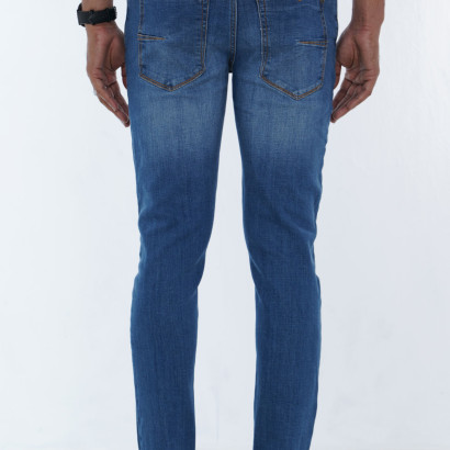 MEN'S STRETCHABLE SMART DENIM JEANS SLIM-FIT CASUAL PANTS